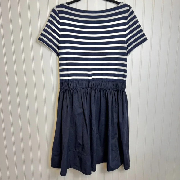 Kate Spade Blue White Stripe Short Sleeve Dress medium D21 - Picture 5 of 5